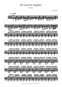 Drum score: Flowers - We Can Get Together