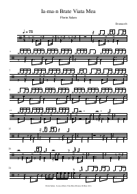 Drum score: Florin Salam - Ia-ma-n Brate Viata Mea