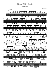 Drum score: 3 Doors Down - Never Will I Break