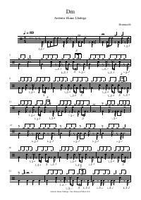 Drum score: Autèntic Home Llúdriga - Dm