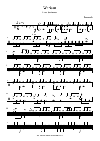 Partitura de batería: Dato' Sudirman - Warisan