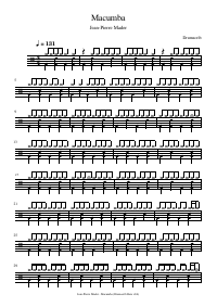 Drum score: Jean-Pierre Mader - Macumba