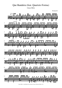 Drum score: Osmar Milito - Que Bandeira (feat. Quarteto Forma)