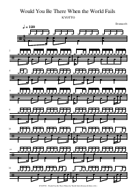 Drum score: KYOTTO - Would You Be There When the World Fails
