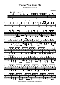 Drum score: Brooklyn Funk Essentials - Watcha Want From Me