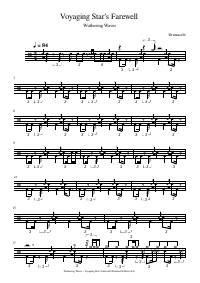 Drum score: Wuthering Waves - Voyaging Star's Farewell