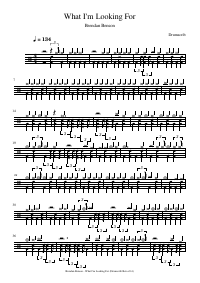 Drum score: Brendan Benson - What I'm Looking For