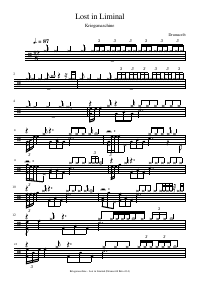 Drum score: Kriegsmaschine - Lost in Liminal