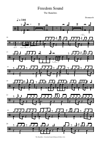 Drum score: The Skatalites - Freedom Sound