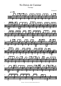 Drum score: Txarango - No Deixis de Caminar