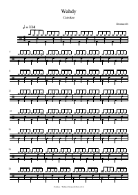 Drum score: Cairokee - Wahdy