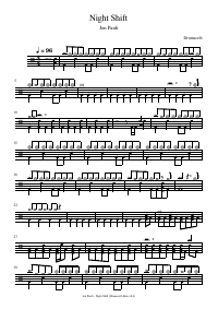 Drum score: Jon Pardi - Night Shift