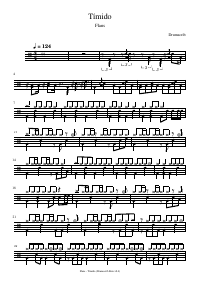 Drum score: Flans - Tímido