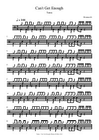Drum score: Tamia - Can't Get Enough