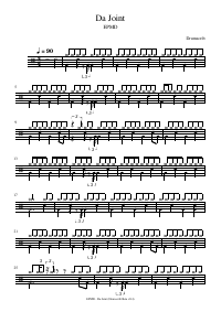 Drum score: EPMD - Da Joint
