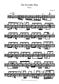 Drum score: Maruja - The Invisible Man