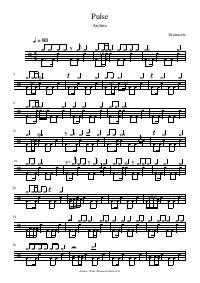 Drum score: Archive - Pulse