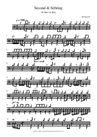 Drum score: Of Mice & Men - Second & Sebring