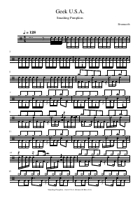 Drum score: Smashing Pumpkins - Geek U.S.A.