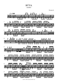 Drum score: manifest - RÜYA