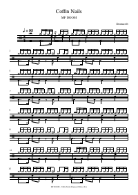 Drum score: MF DOOM - Coffin Nails