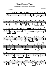 Drum score: Tony Williams, Patrick O'Hearn, & Tom Grant - There Comes a Time