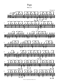 Drum score: Rita Lee - Pagu