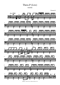 Drum score: OGENE - Thera-P (Live)