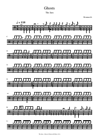 Drum score: The Jam - Ghosts