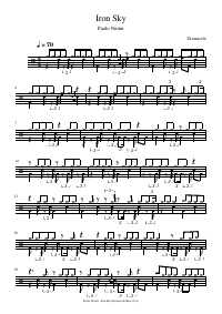 Drum score: Paolo Nutini - Iron Sky
