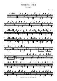 Drum score: monotypes. - neversold. (out.)
