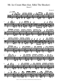 Drum score: Master P - Mr. Ice Cream Man (feat. Silkk The Shocker)