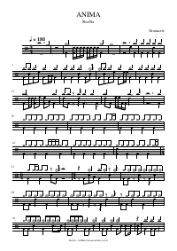 Drum score: ReoNa - ANIMA