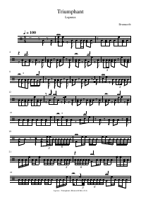 Drum score: Leprous - Triumphant