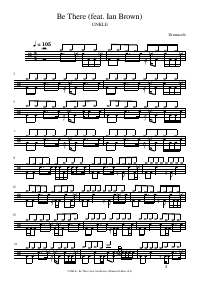 Drum score: UNKLE - Be There (feat. Ian Brown)