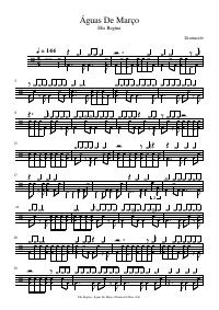 Drum score: Elis Regina - Águas De Março