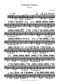 Drum score: Freestyle - Freestyle Express