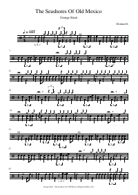 Drum score: George Strait - The Seashores Of Old Mexico