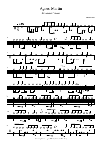 Drum score: Screaming Females - Agnes Martin