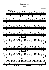 Drum score: Tamia - Become Us