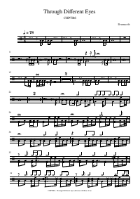 Drum score: CHPTRS - Through Different Eyes