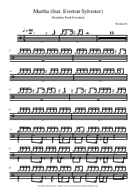 Drum score: Brooklyn Funk Essentials - Martha (feat. Everton Sylvester)