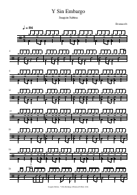 Drum score: Joaquin Sabina - Y Sin Embargo