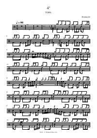 Drum score: TOOL - 4°