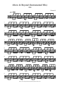 Drum score: PHD - Above & Beyond (Instrumental Mix)