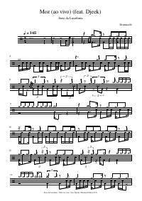 Drum score: Sons da Lusofonia - Moz (ao vivo) (feat. Djeek)