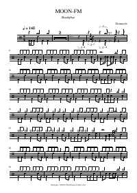 Drum score: Shushybye - MOON-FM