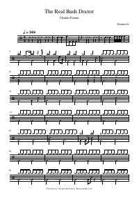 Drum score: Clinton Fearon - The Real Bush Doctor