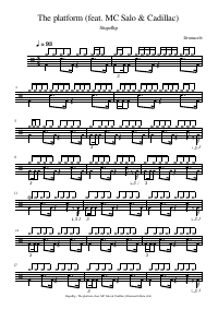 Drum score: Stupeflip - The platform (feat. MC Salo & Cadillac)