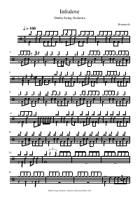 Drum score: Diablo Swing Orchestra - Infralove